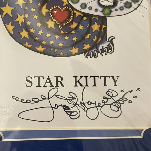 Star Kitty Print Jamie Hayes New Orleans Cat Art Signed 2004 - Picture 2 of 10